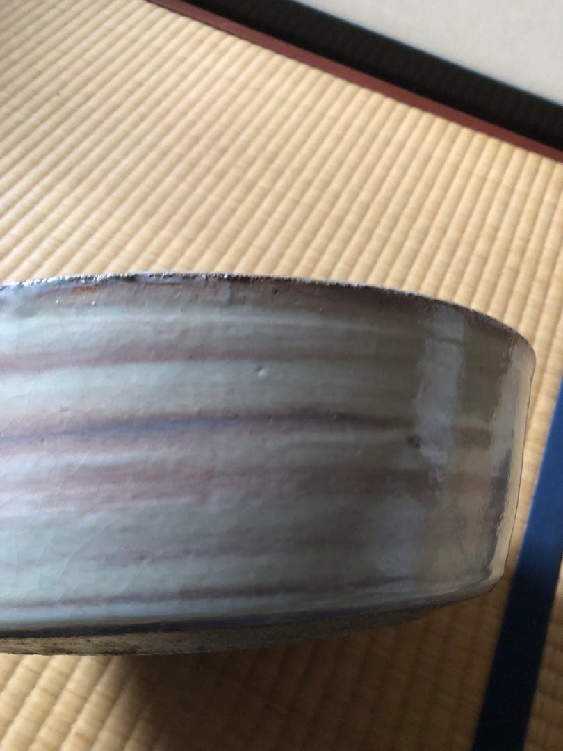 粉引　平水指　小川哲男　氏作　共箱入