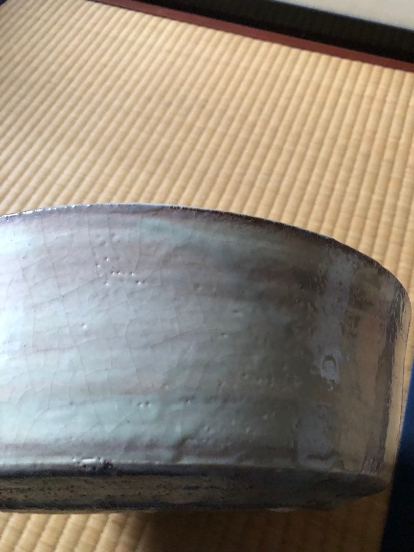 粉引　平水指　小川哲男　氏作　共箱入