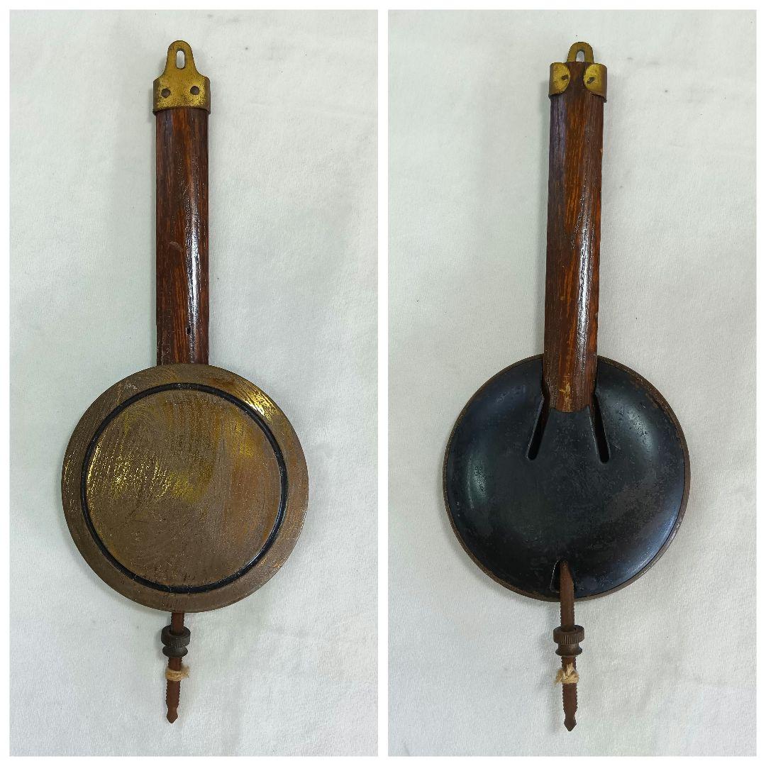 IDEAL　木製掛時計　ゼンマイ式振り子時計　レトロ　小栗時計製造所　骨董