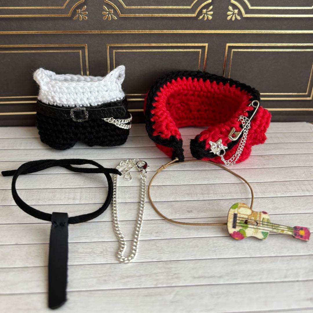 ゆうち様⓵⓶skzoo10cmぬいぐるみ用　衣装　4点