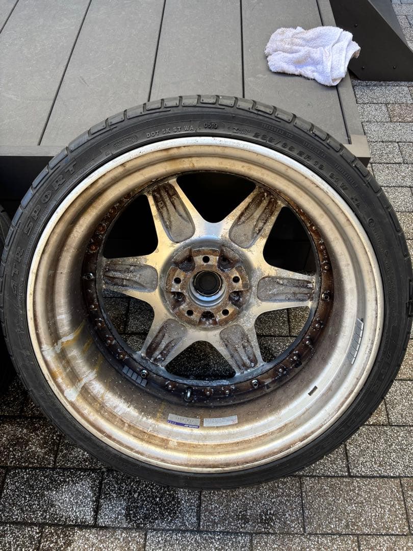 ４本タイヤホイールセット　19インチ　LS ホイール　アルファード　WORK