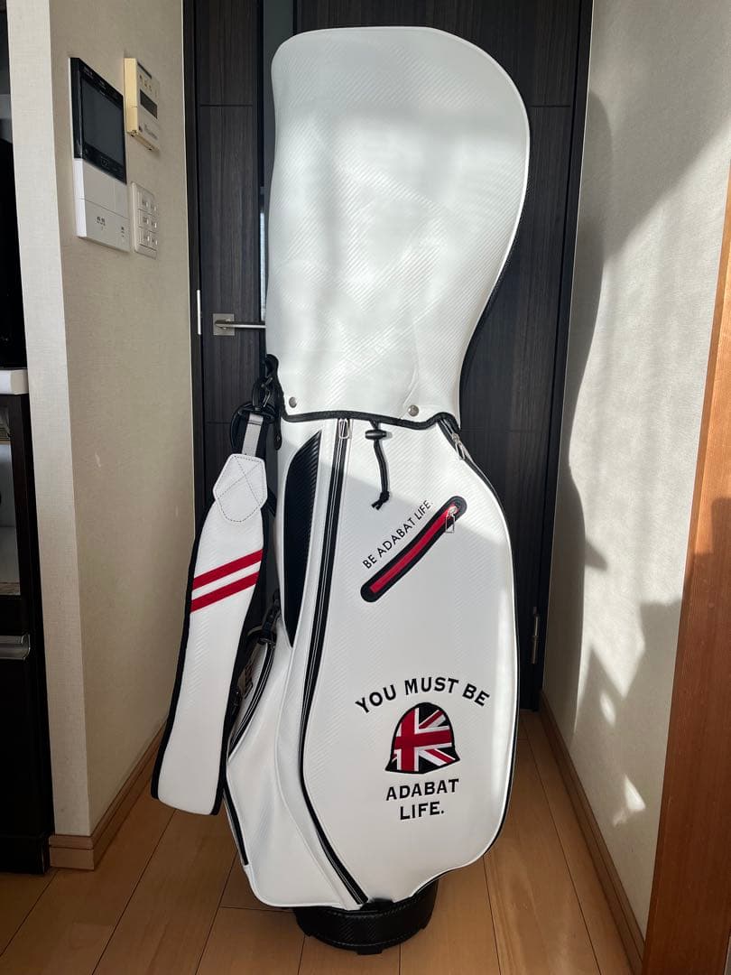 展示品超美品adabat アダバット カートキャディバッグ　ホワイト　9型　軽量