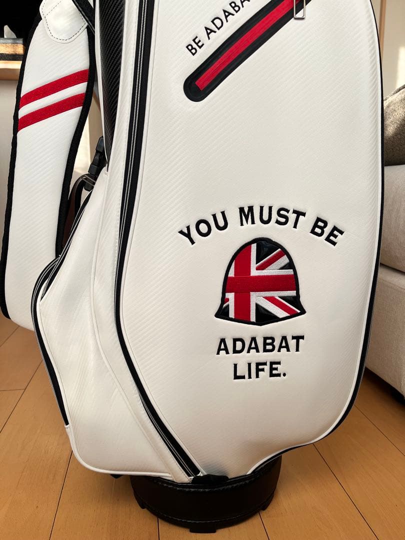 展示品超美品adabat アダバット カートキャディバッグ　ホワイト　9型　軽量