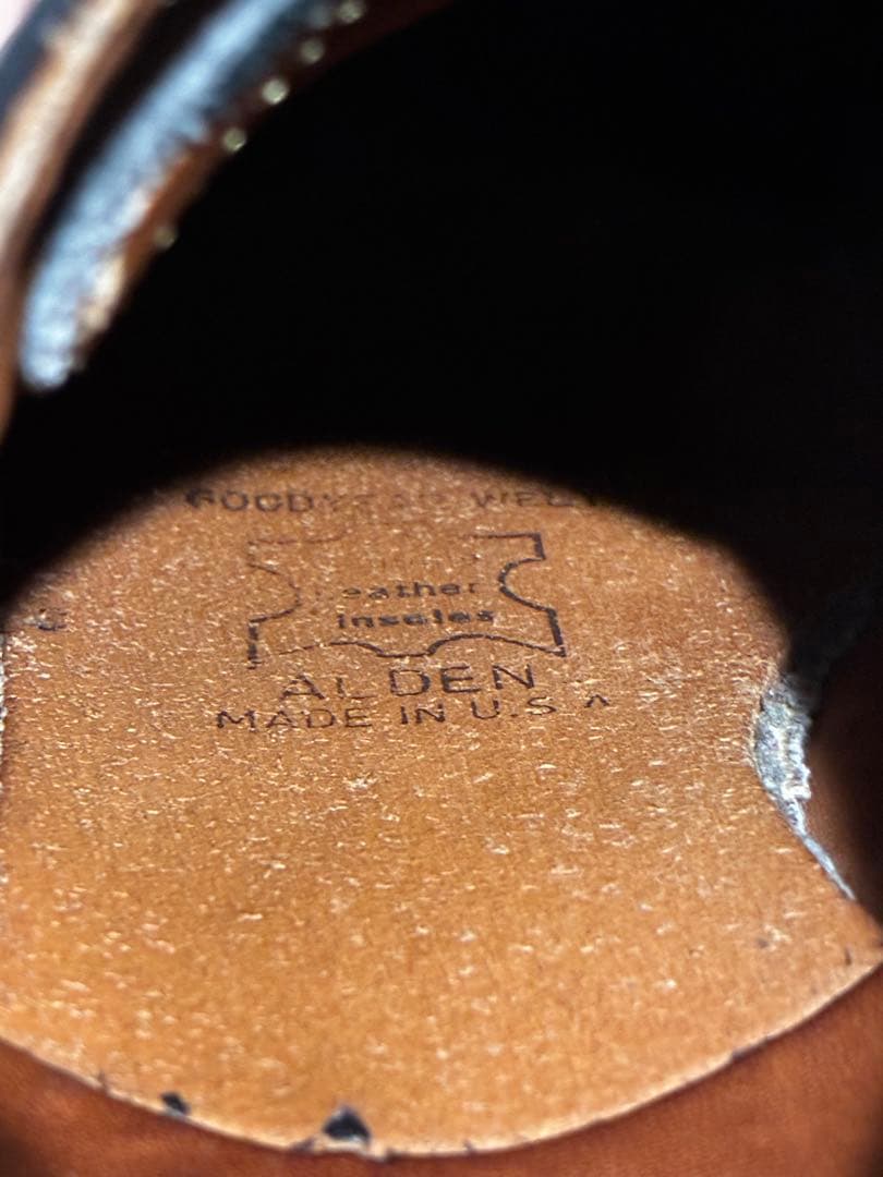 9D ALDEN 558 オールデン キャップトゥ カーフ ストレートチップ