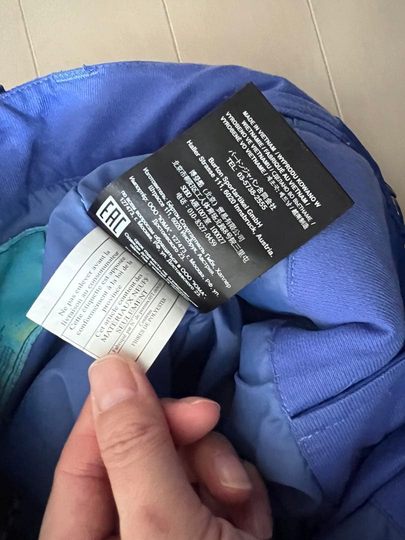 BURTON スノーボードウェア 上下 S（US7/8）（JAP122-135）