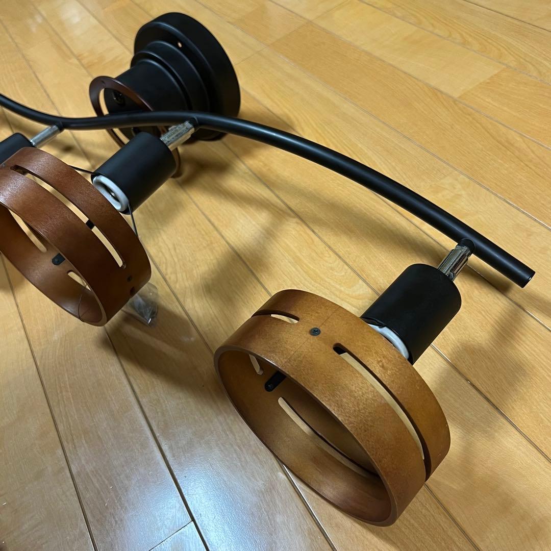 インターフォルム LT-5271 シーリングライト 4灯 ウッド×ブラック