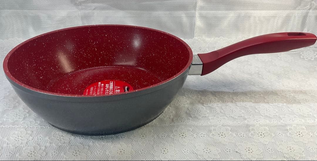 フレーバーストーンFlavorStone フライパン、鍋セット 2個 赤