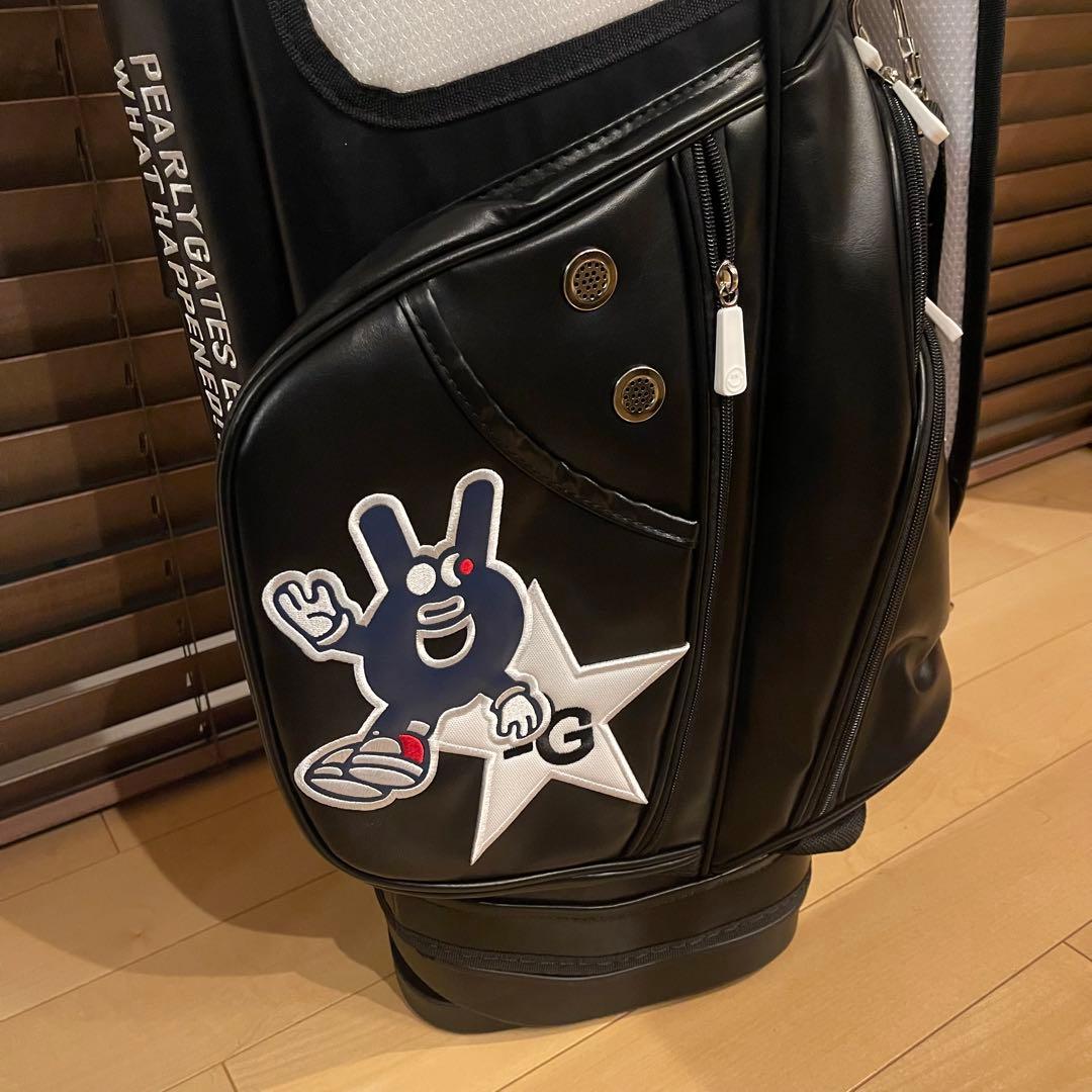 【即発送】PEARLY GATESパーリーゲイツ キャディバッグ ゴルフバッグ黒