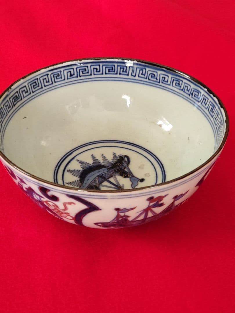 古伊万里四艘船文鉢。