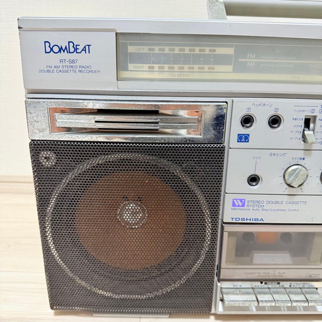 TOSHIBA RT-S87 ラジカセ　昭和レトロ 東芝 BOMBEAT
