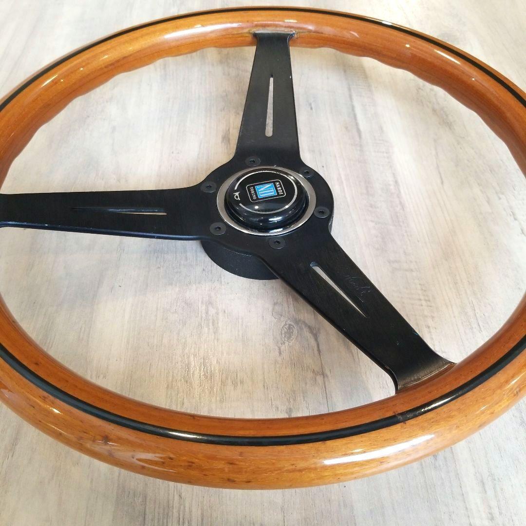 NARDI★ナルディウッドステアリング/ブラックスポーク　37Φ