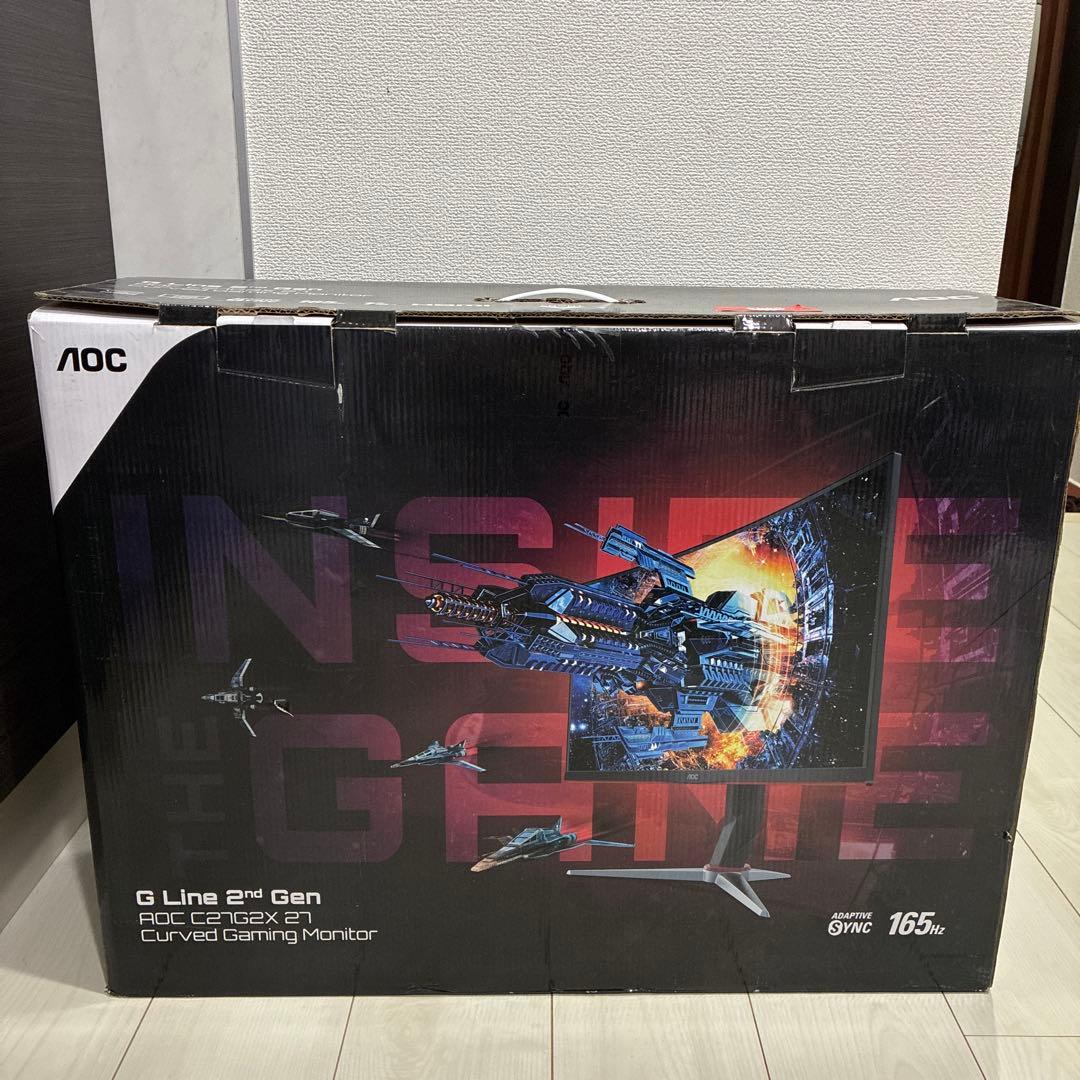 AOC C27G2X/11 27インチ ゲーミングモニター 湾曲 165hz