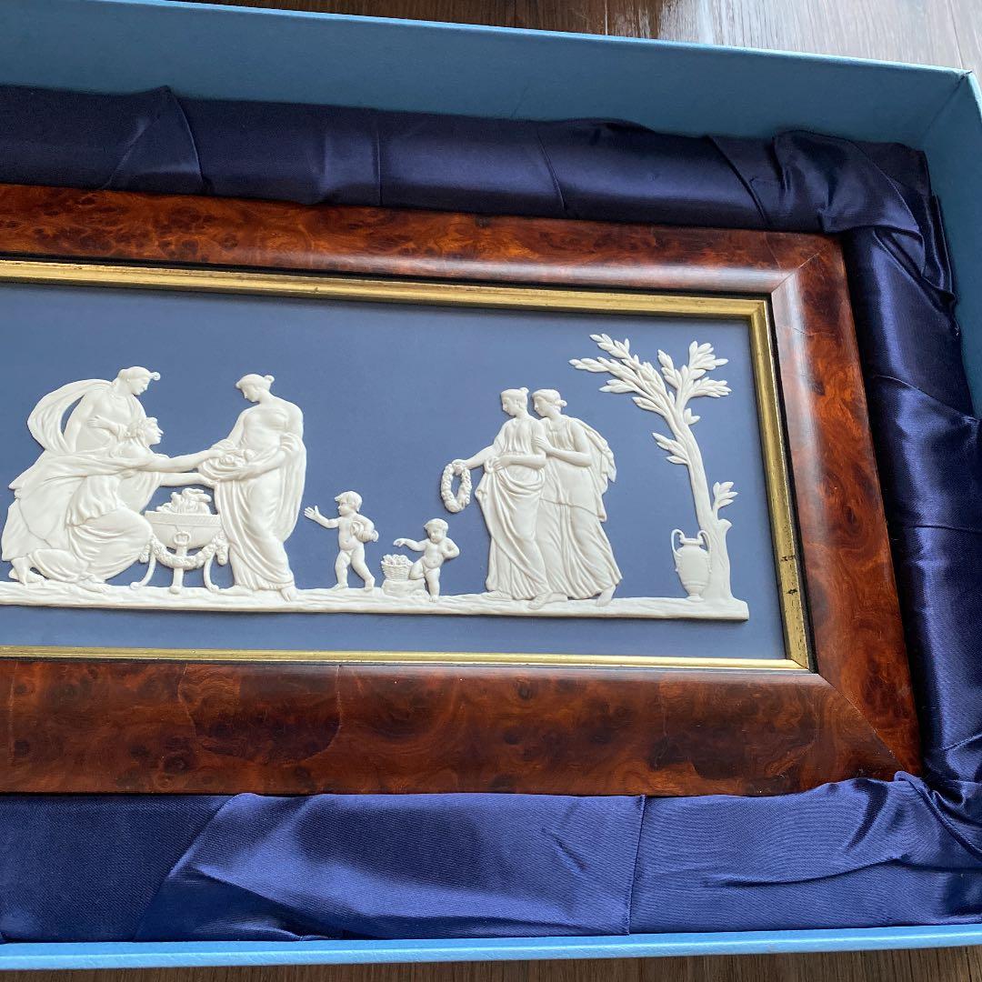 世界限定200枚　ウェッジウッド　ジャスパー　レリーフ額