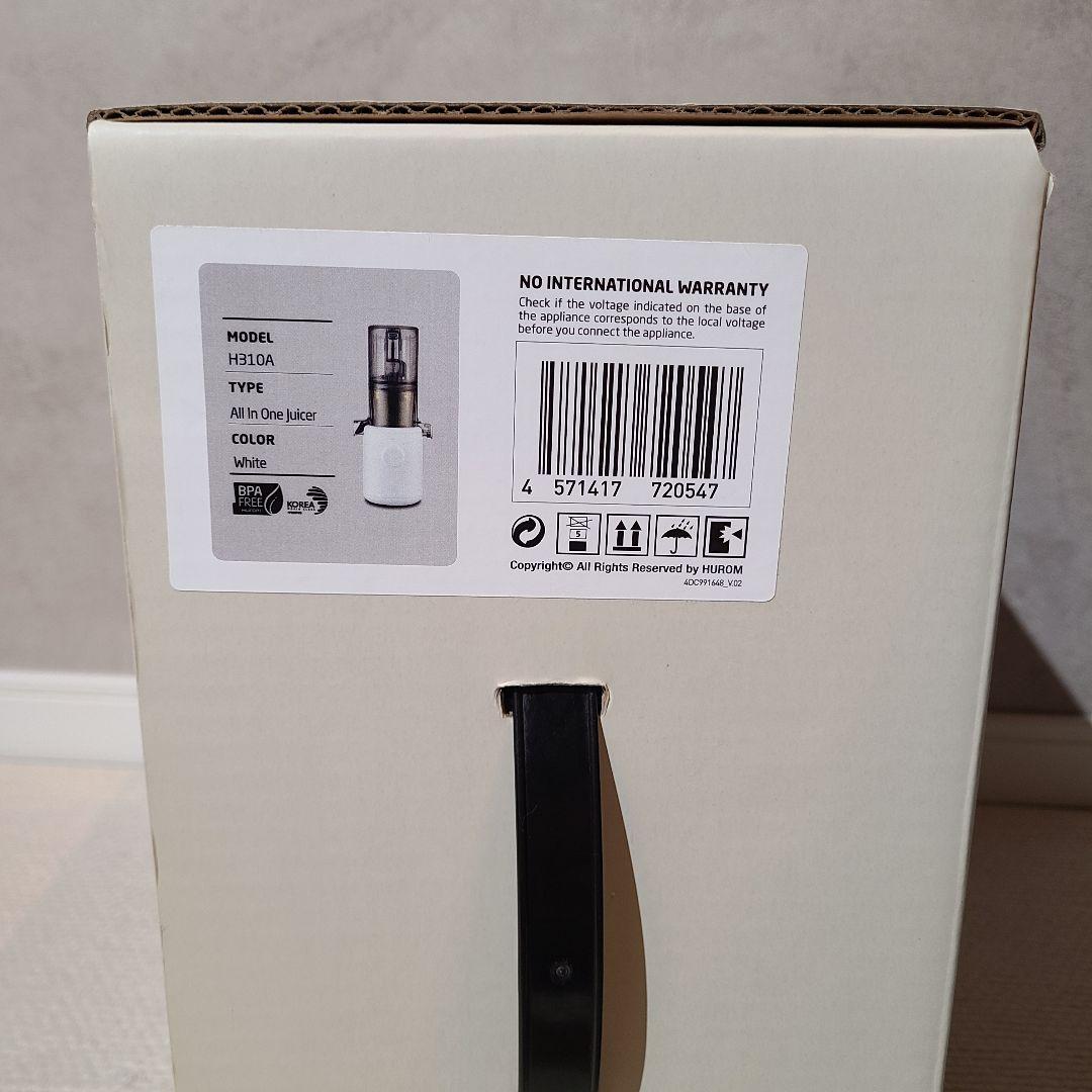 HUROM　ヒューロム スロージューサー　 H310A　ホワイト