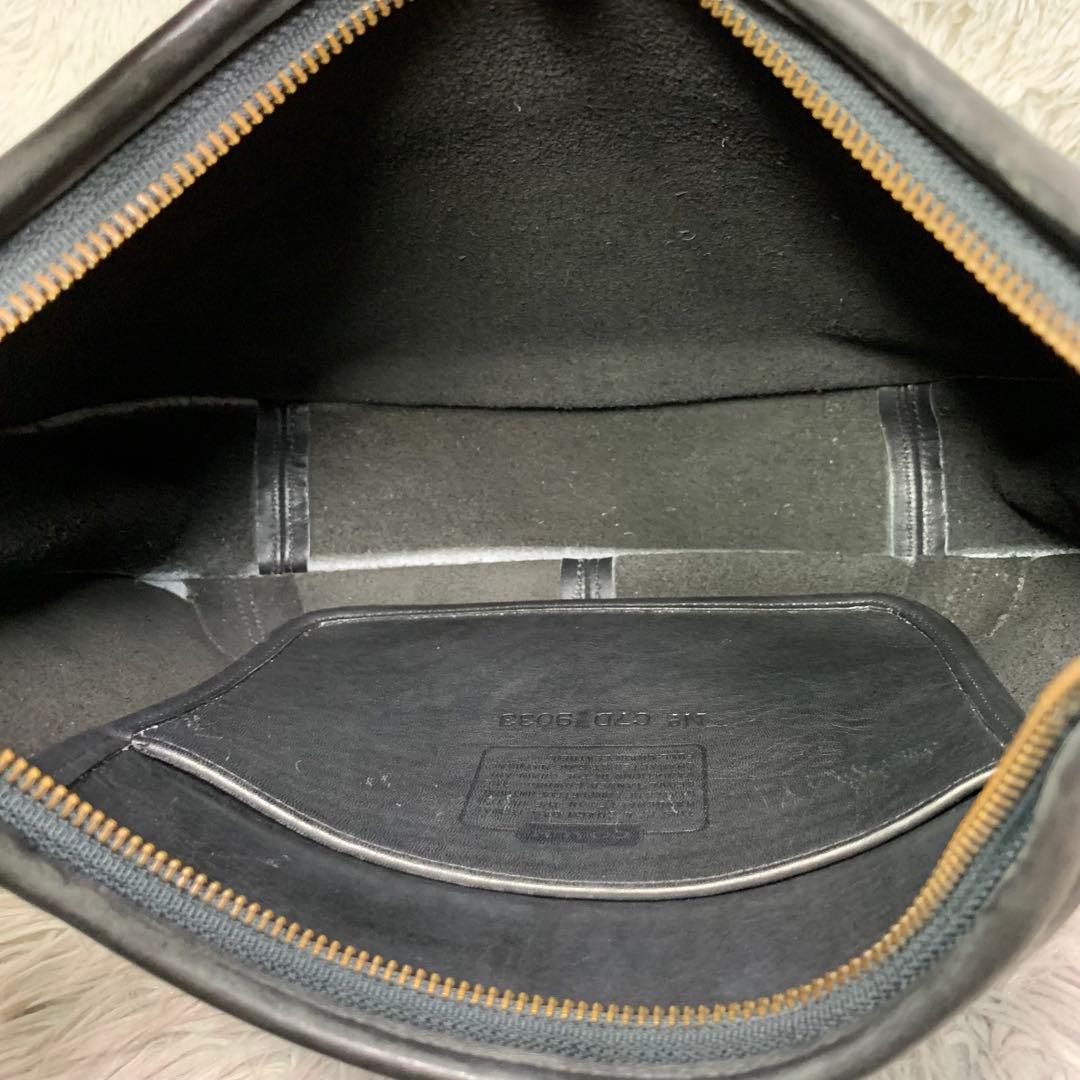 美品 COACH コーチ エルゴ ハンドバッグ アクセサリーポーチ レザー