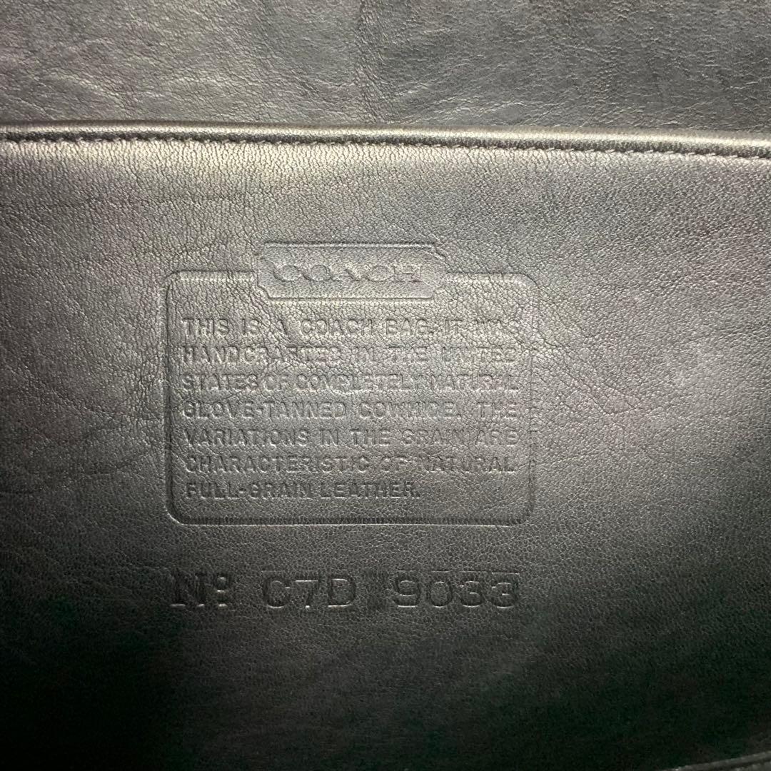 美品 COACH コーチ エルゴ ハンドバッグ アクセサリーポーチ レザー