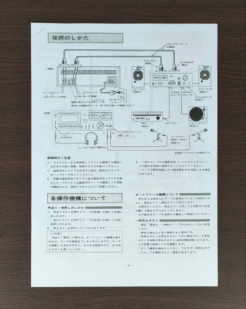 テクニクス Technics RS-M33Gカセットデッキ【録音再生良好】
