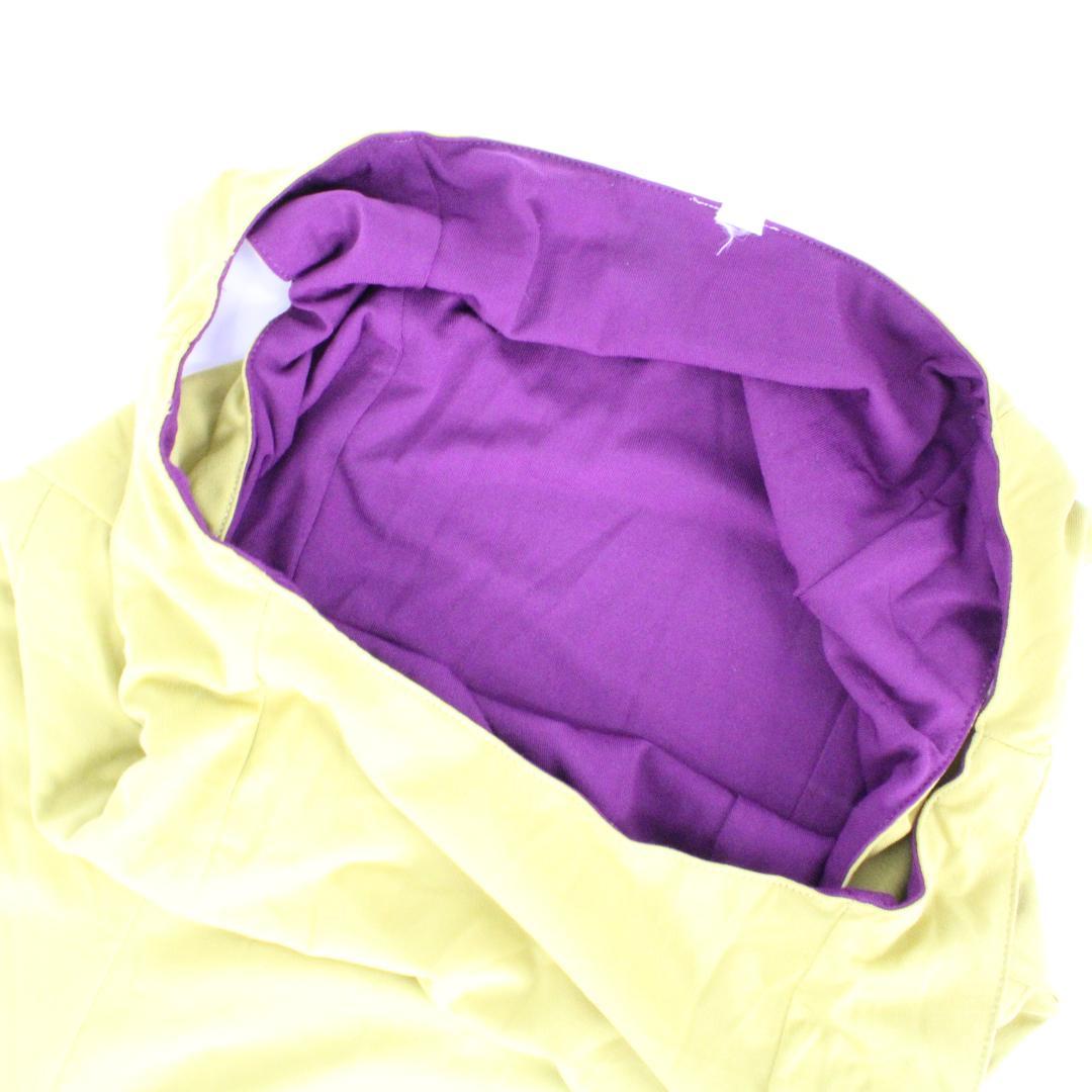 【美品 フラメンコ衣装】山吹色×パープル ドレス 大きく広がる裾 ワンピース