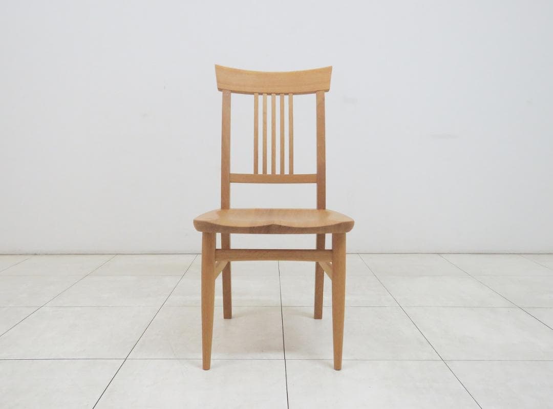 ★美品★飛騨家具 柏木工 杜 ダイニングチェア オーク無垢材 IDC大塚家具 ②