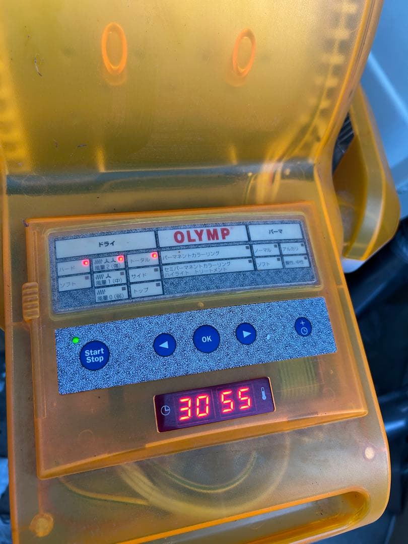 548 HairMaster ヘアドライヤー 促進機 OLYMP オレンジ 現状