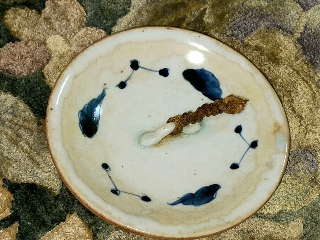 ♥時代　染付♥　水指　茶道具　骨董　古玩