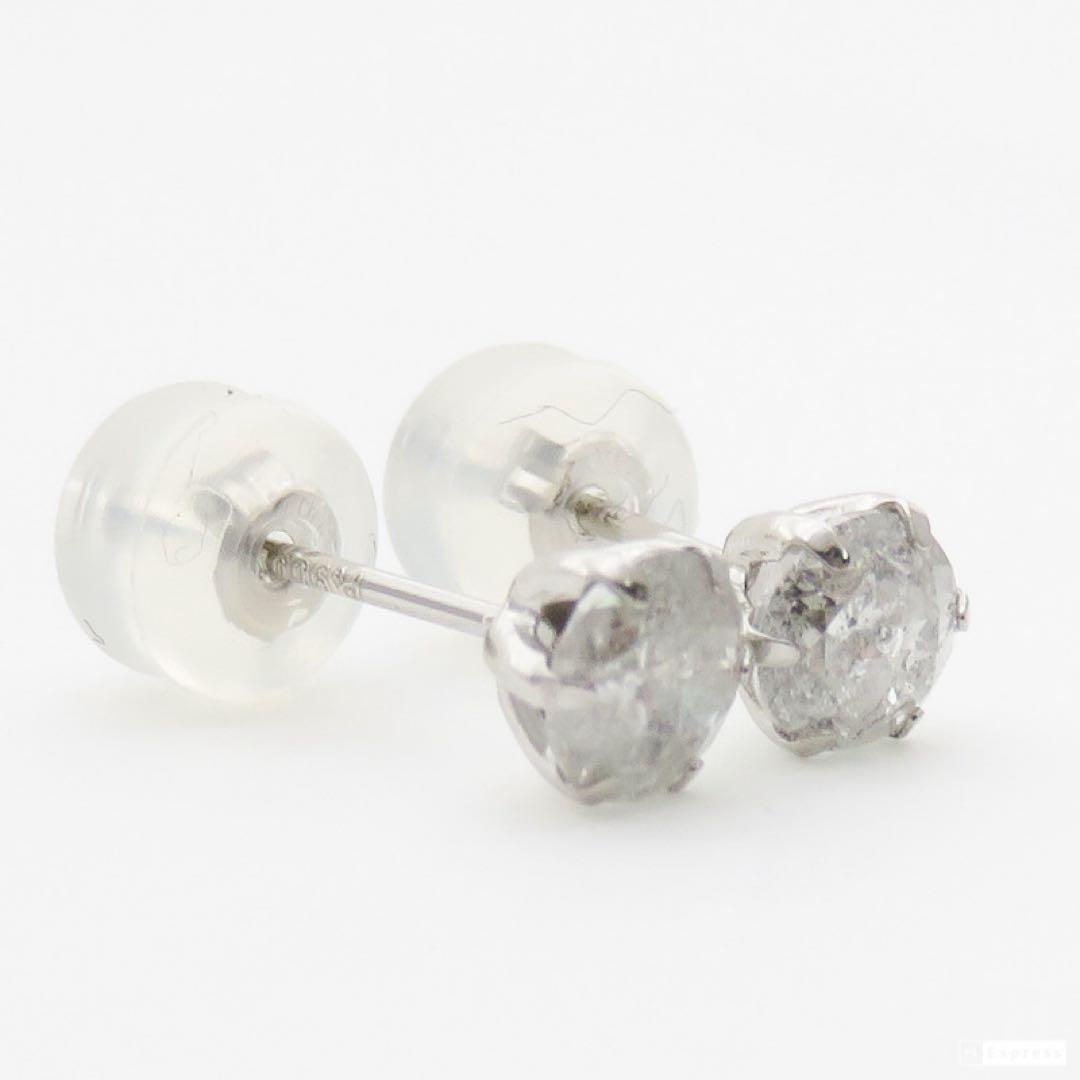 つ*ね様 Pt900 天然ダイヤモンド ピアス｜各0.3刻印｜計0.64ct相当