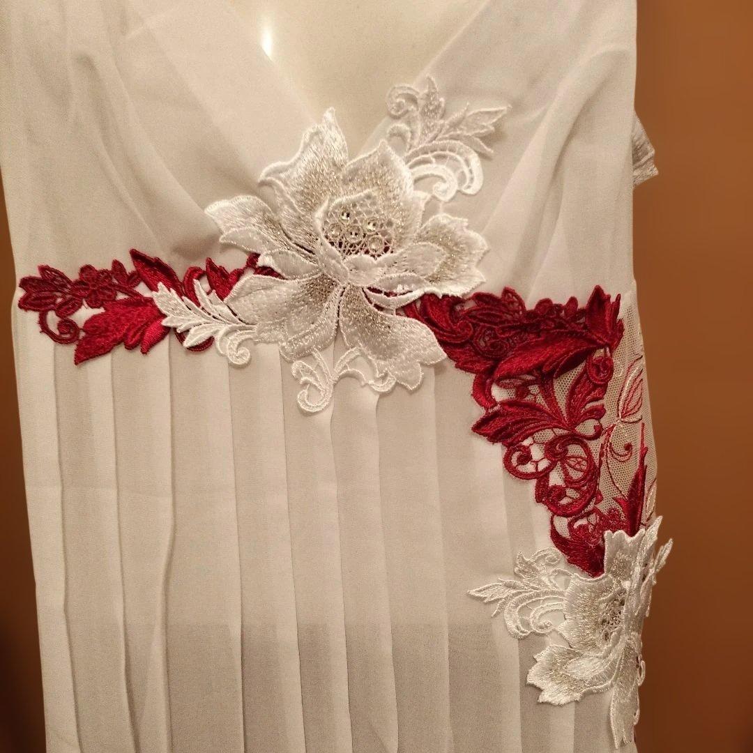 サルート歌舞伎刺繍デザイン ホワイトキャミソール Lサイズ即購入◎廃盤品です