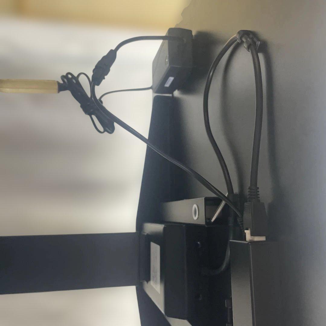 電動式高さ調整パソコンデスク 黒 イスセット