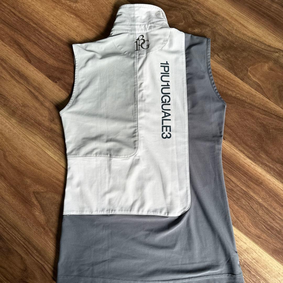 1PIU1UGUALE3 レディースシャツ ホワイト/グレー サイズI