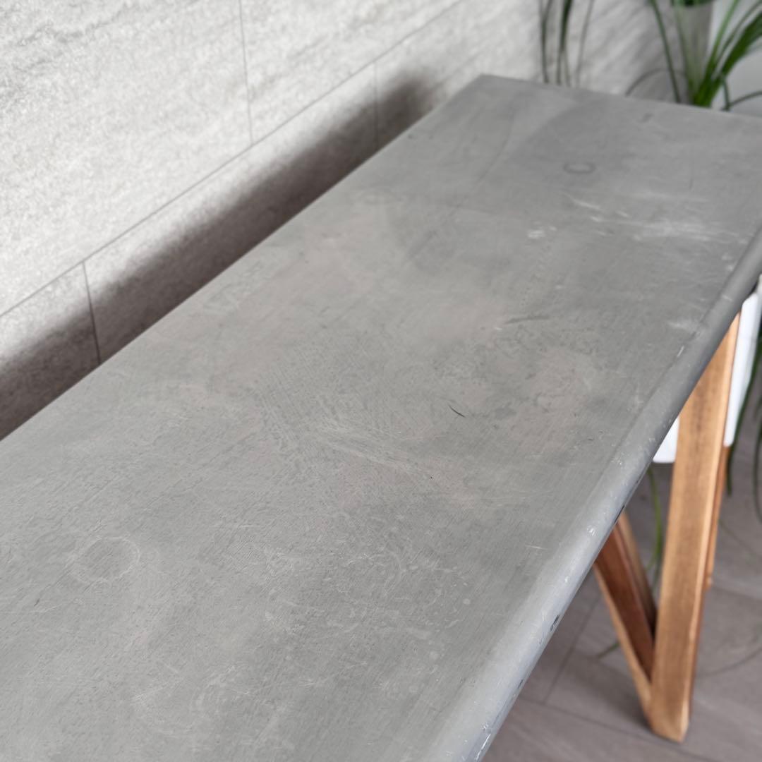 WTWマーベリックス◆コンソールテーブル机デスク◆アルミ木製天然ウッド