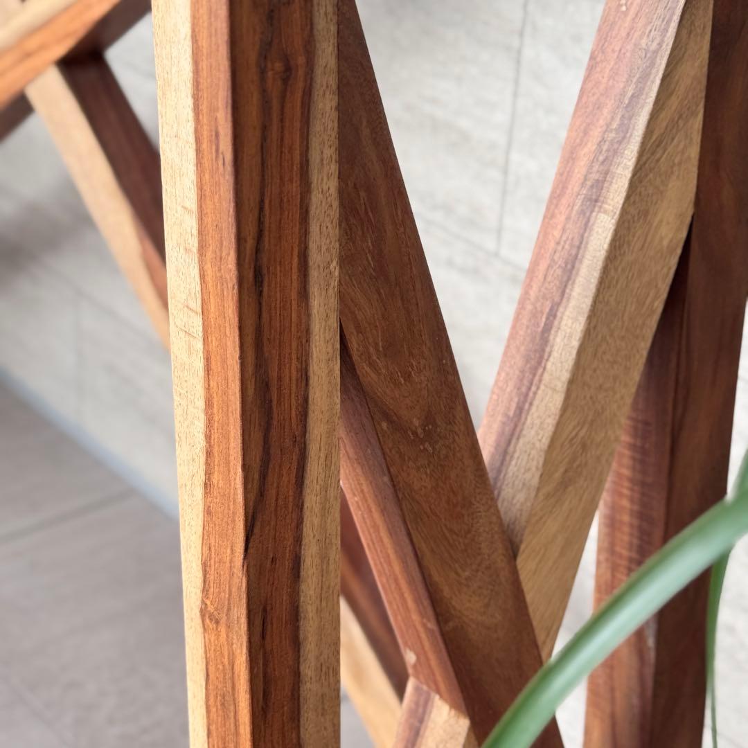 WTWマーベリックス◆コンソールテーブル机デスク◆アルミ木製天然ウッド