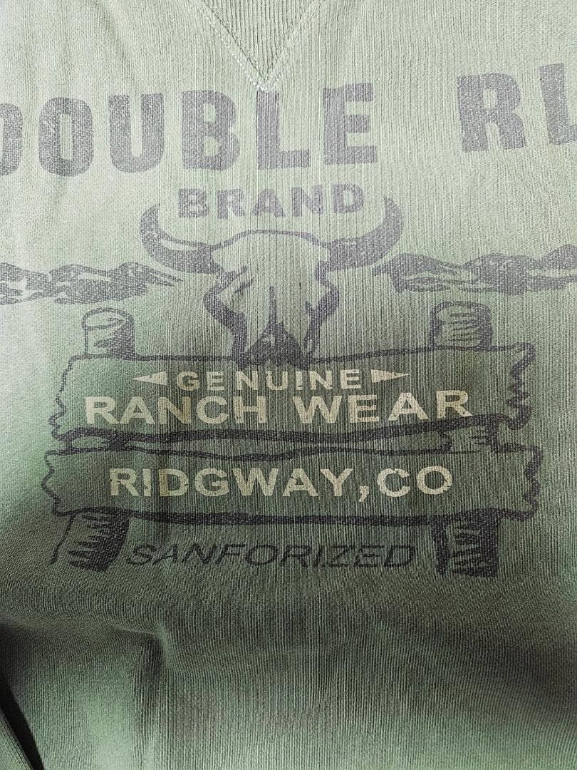 hirosu6966　DOUBLE RL オリーブグリーン スウェットXL