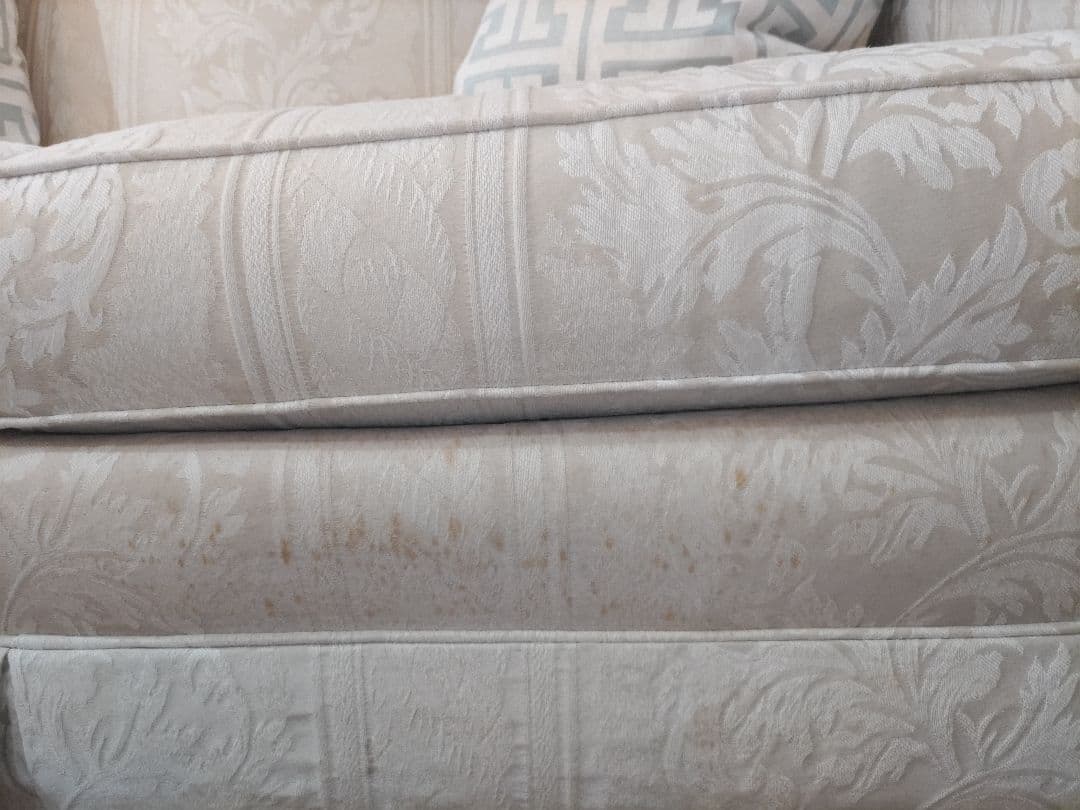 アメリカ製トーマスビル　ジャガード花柄 2人掛けソファ