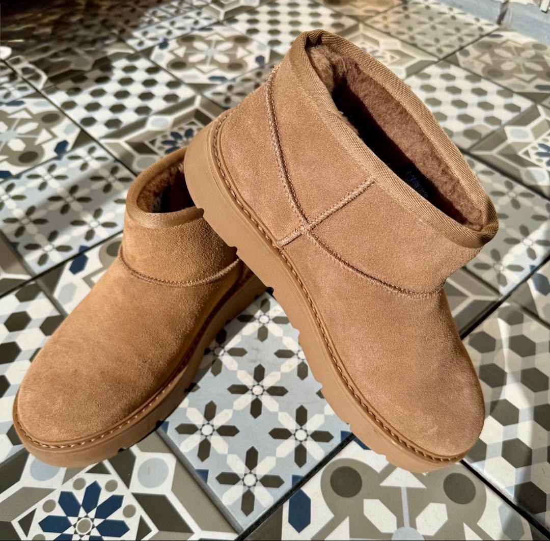 Skechers チェストナット ムートンブーツ