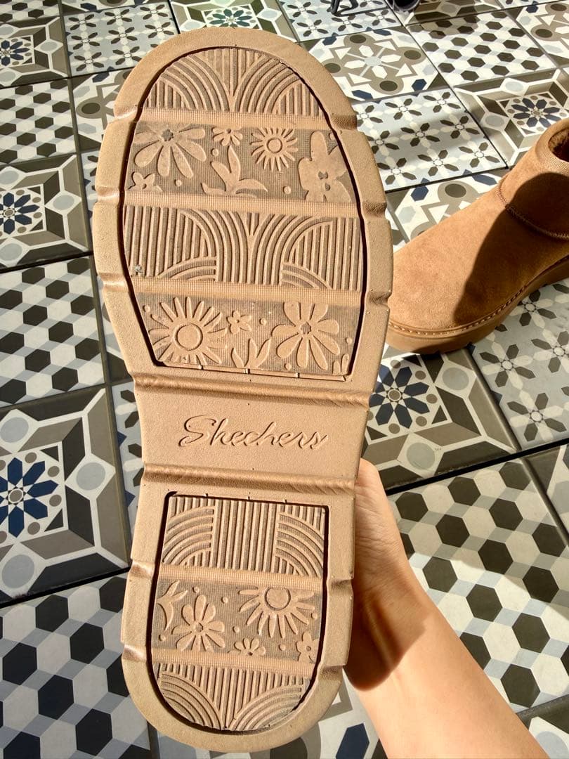 Skechers チェストナット ムートンブーツ