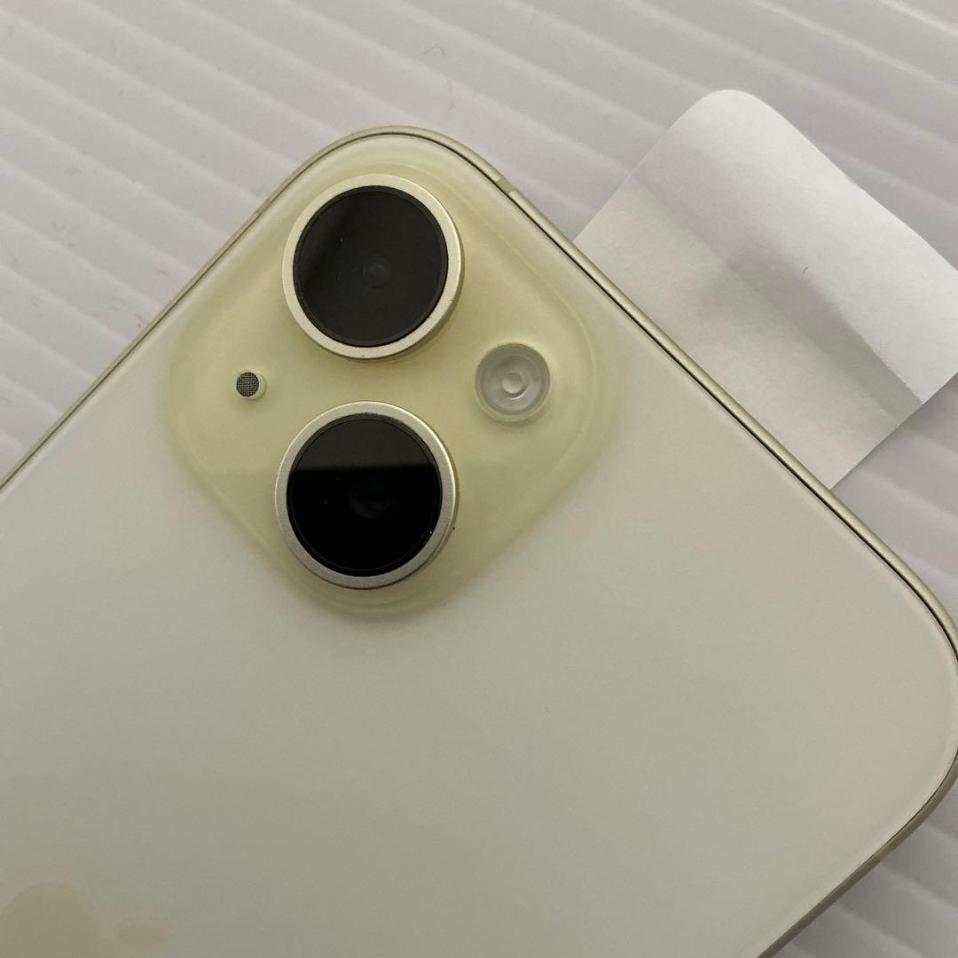 iPhone 15イエロー+ USB-Cケーブル・ケース128GB SIMフリー