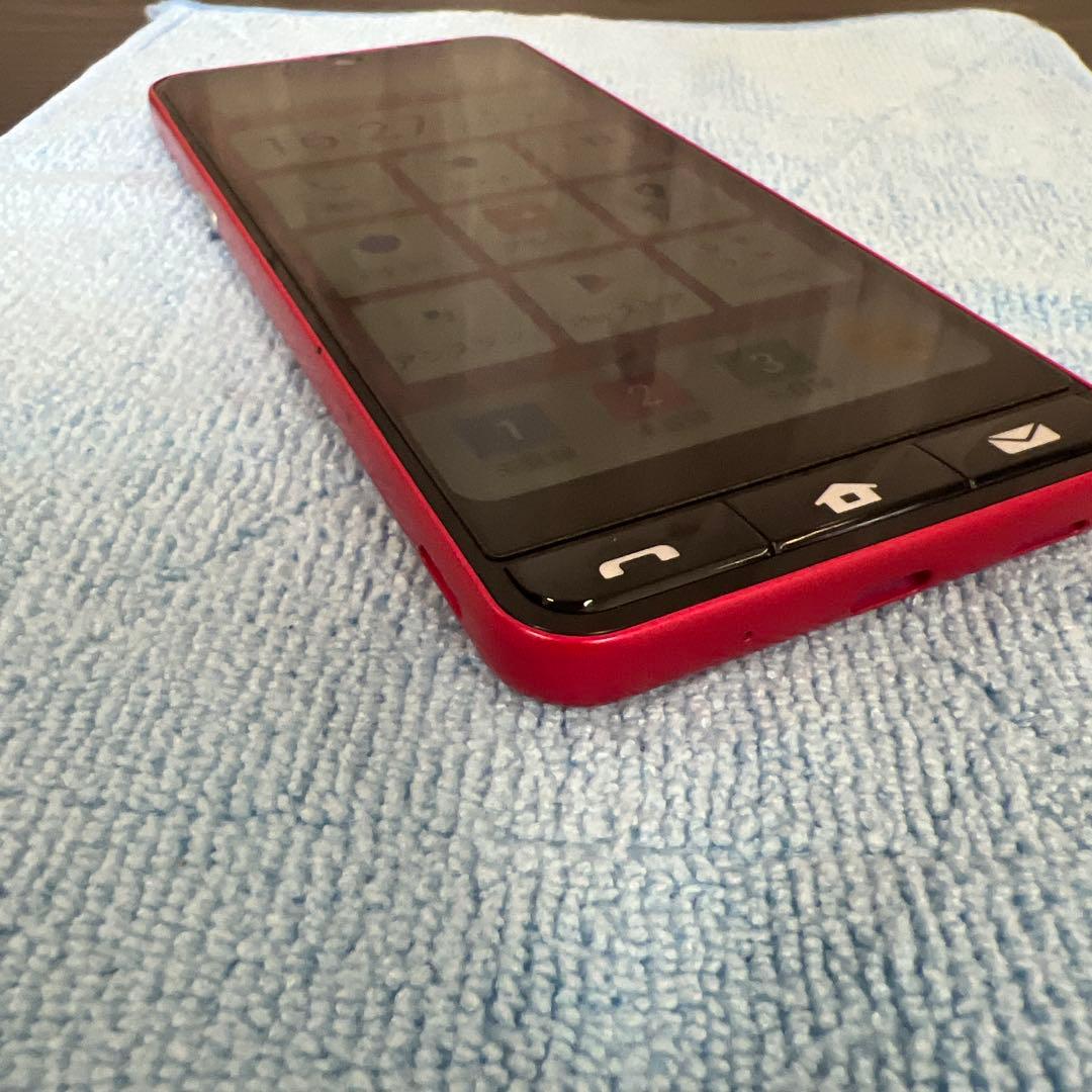 BASIO active SHG09 スマートフォン 本体 レッド