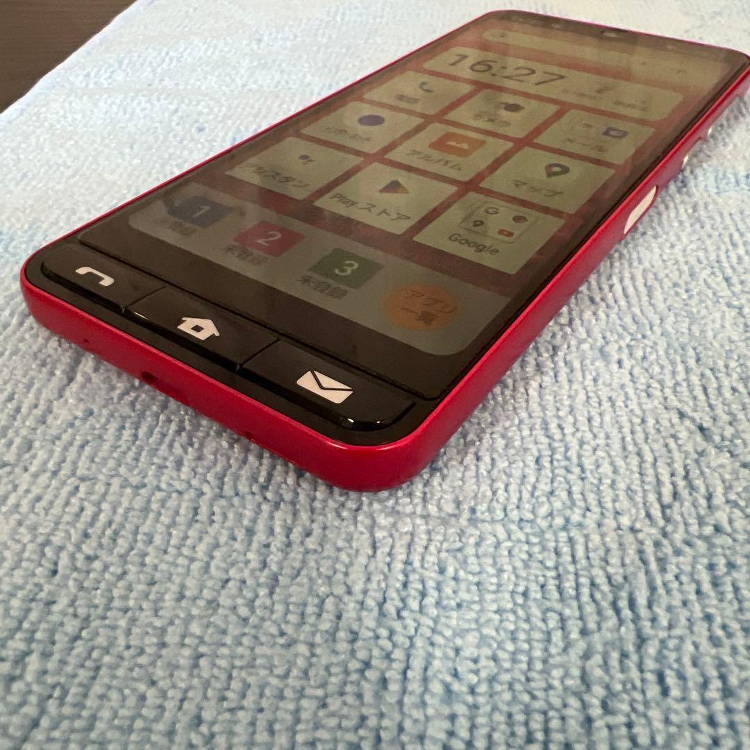 BASIO active SHG09 スマートフォン 本体 レッド