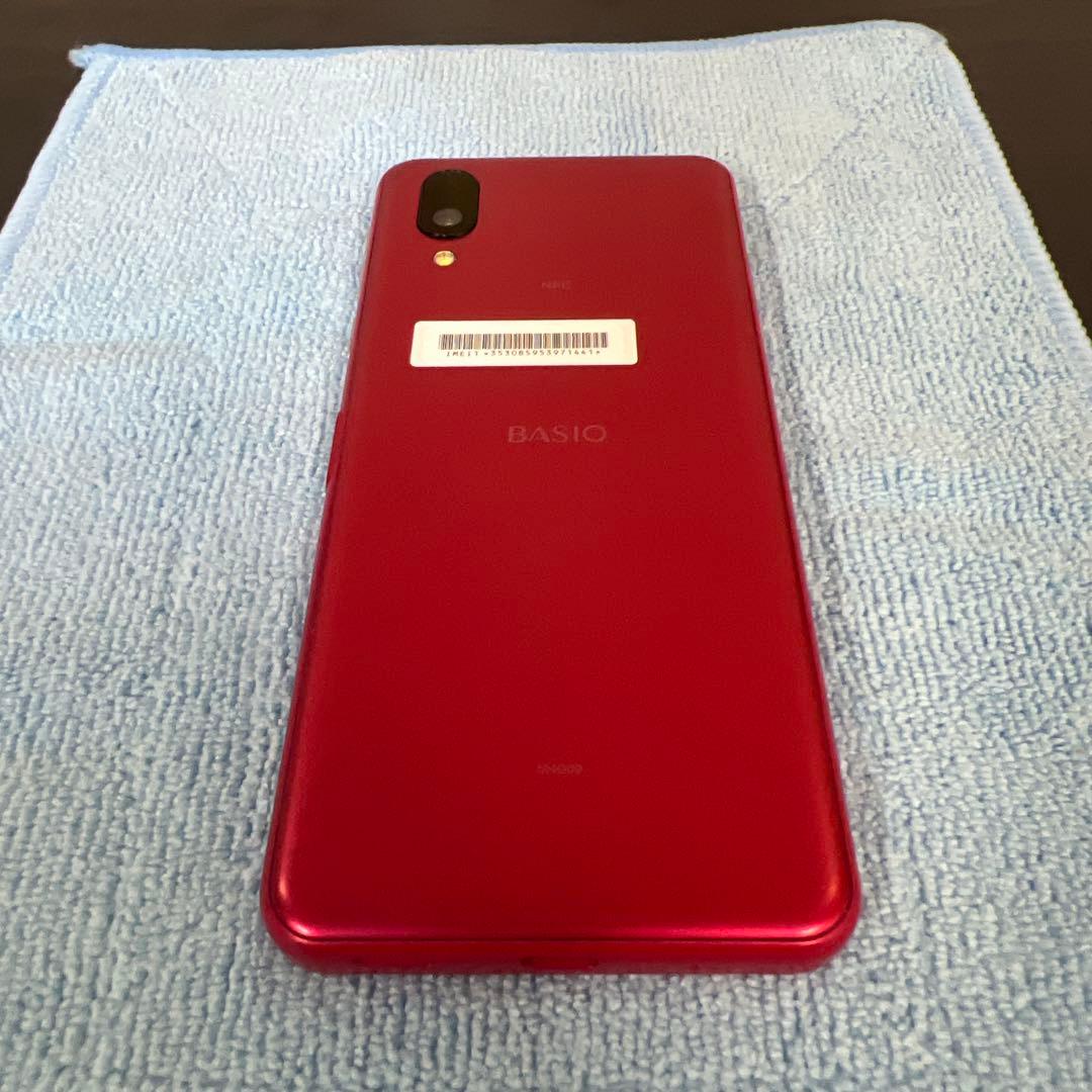BASIO active SHG09 スマートフォン 本体 レッド
