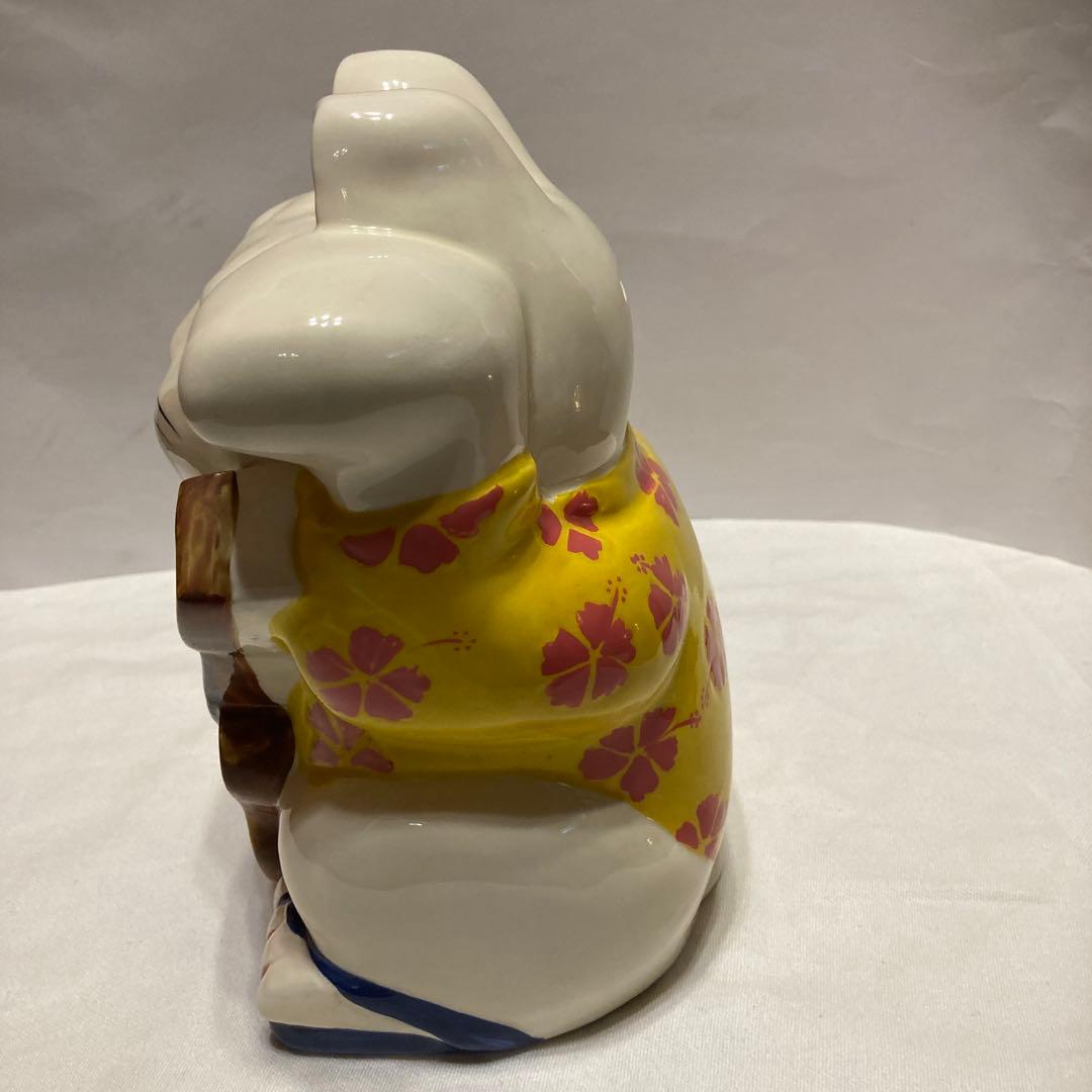 レア‼︎ Hawaii ハワイ　陶器製 ウクレレ招き猫　ラッキーキャット