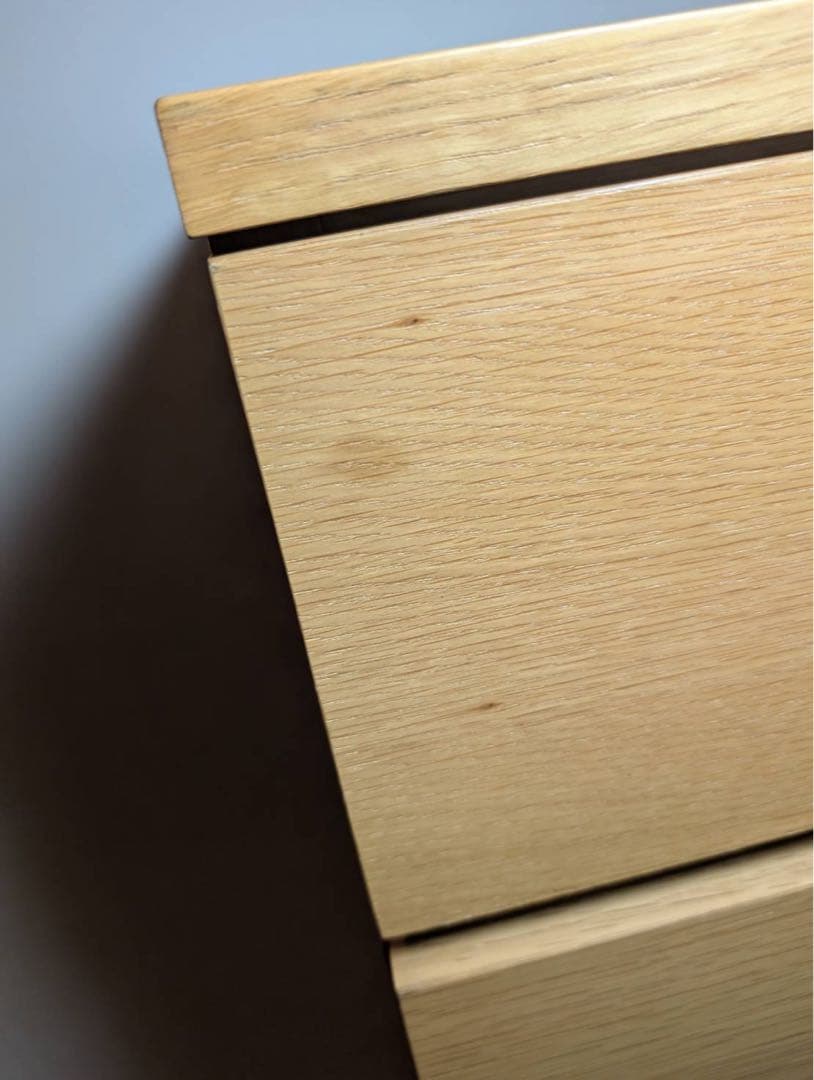 ■送料込■無印良品 6段チェスト オーク材 たんす 棚 衣類収納 脚付