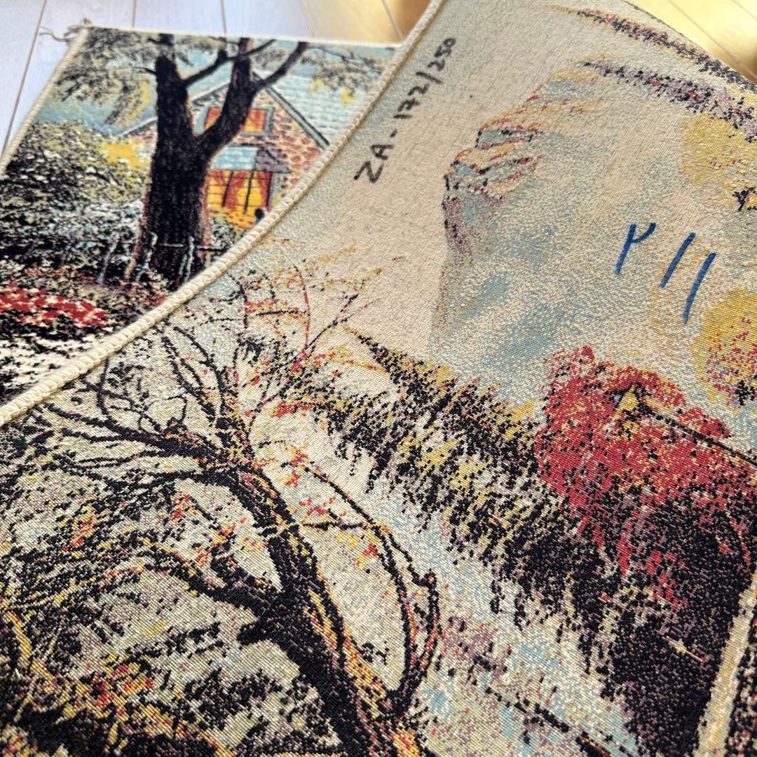 【新品未使用】絵画風絨毯　カーペット　玄関用　風景　玄関　廊下　絵画　イラン