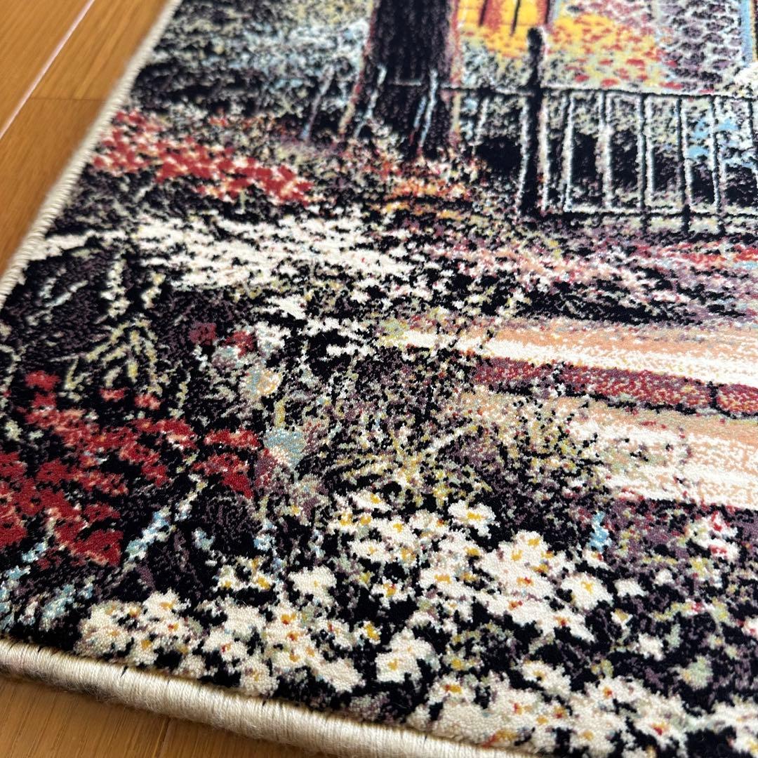 【新品未使用】絵画風絨毯　カーペット　玄関用　風景　玄関　廊下　絵画　イラン