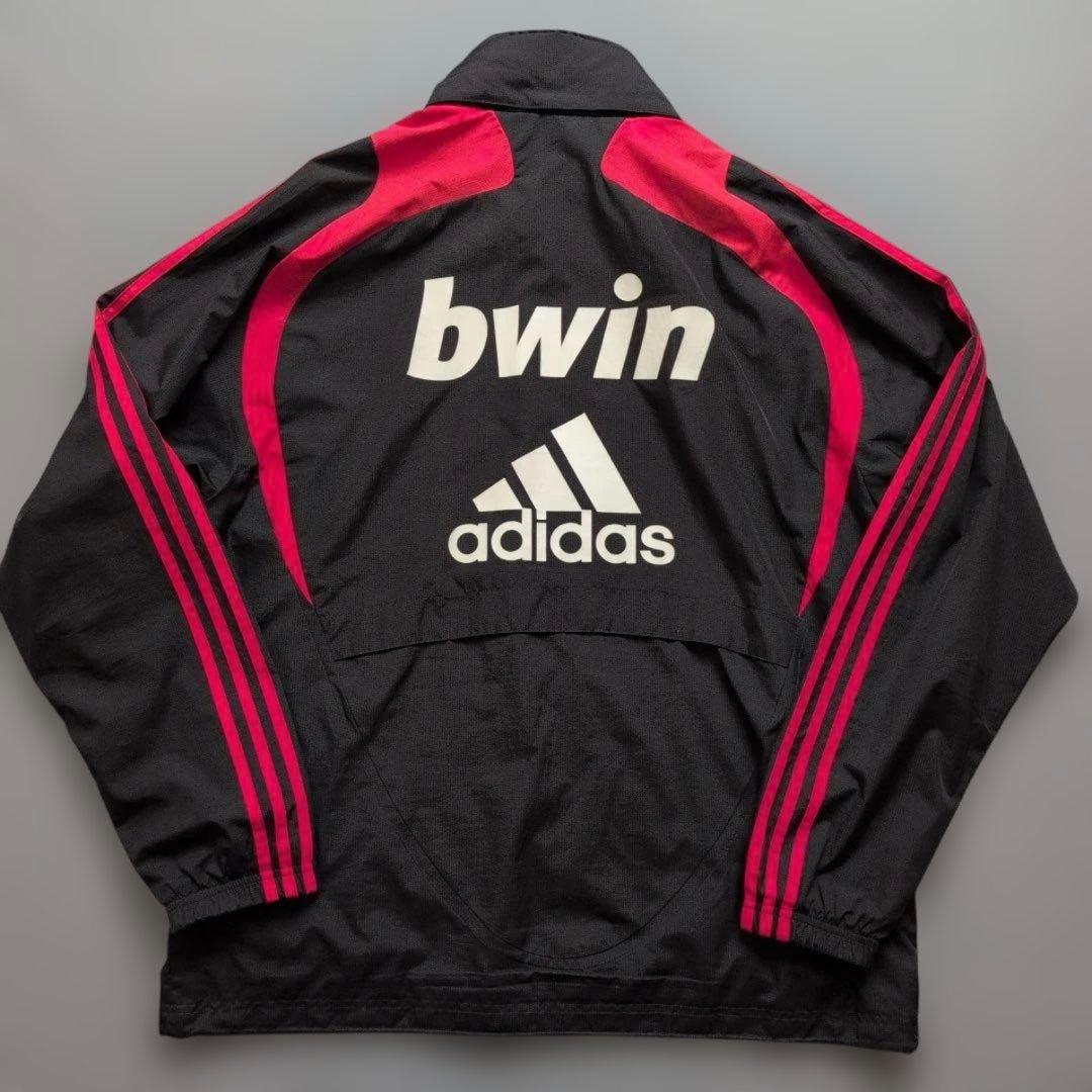 adidas ACミランジャージ O(XXL) ブラック レッド bwin ロゴ