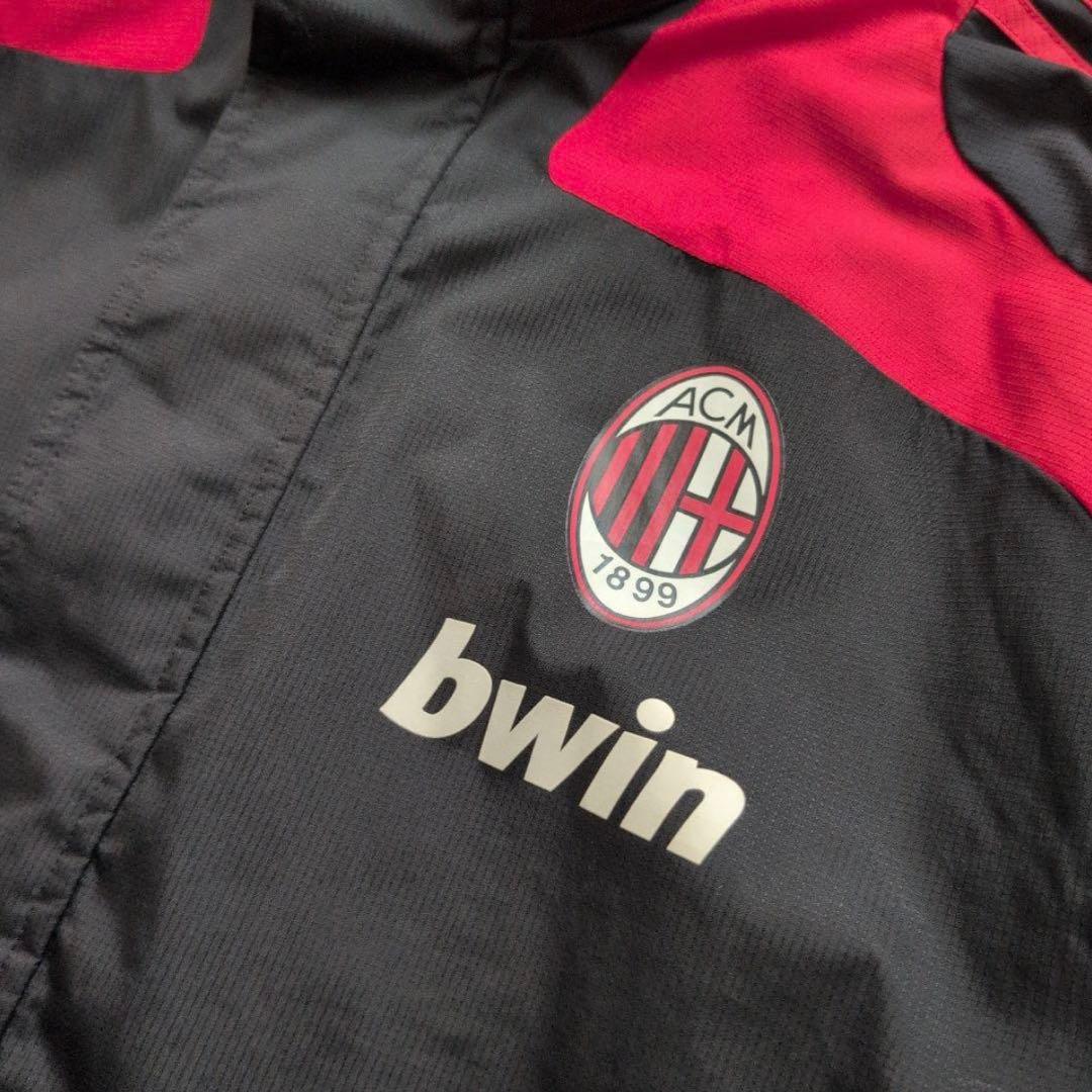adidas ACミランジャージ O(XXL) ブラック レッド bwin ロゴ