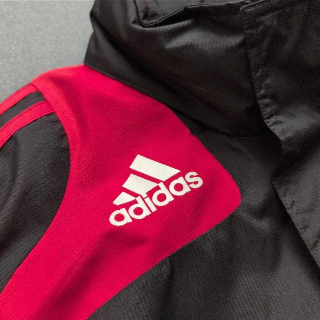 adidas ACミランジャージ O(XXL) ブラック レッド bwin ロゴ