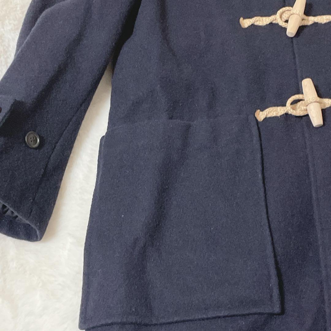 MHL. ロングダッフルコート ウール トグル M ネイビー　通勤　通学