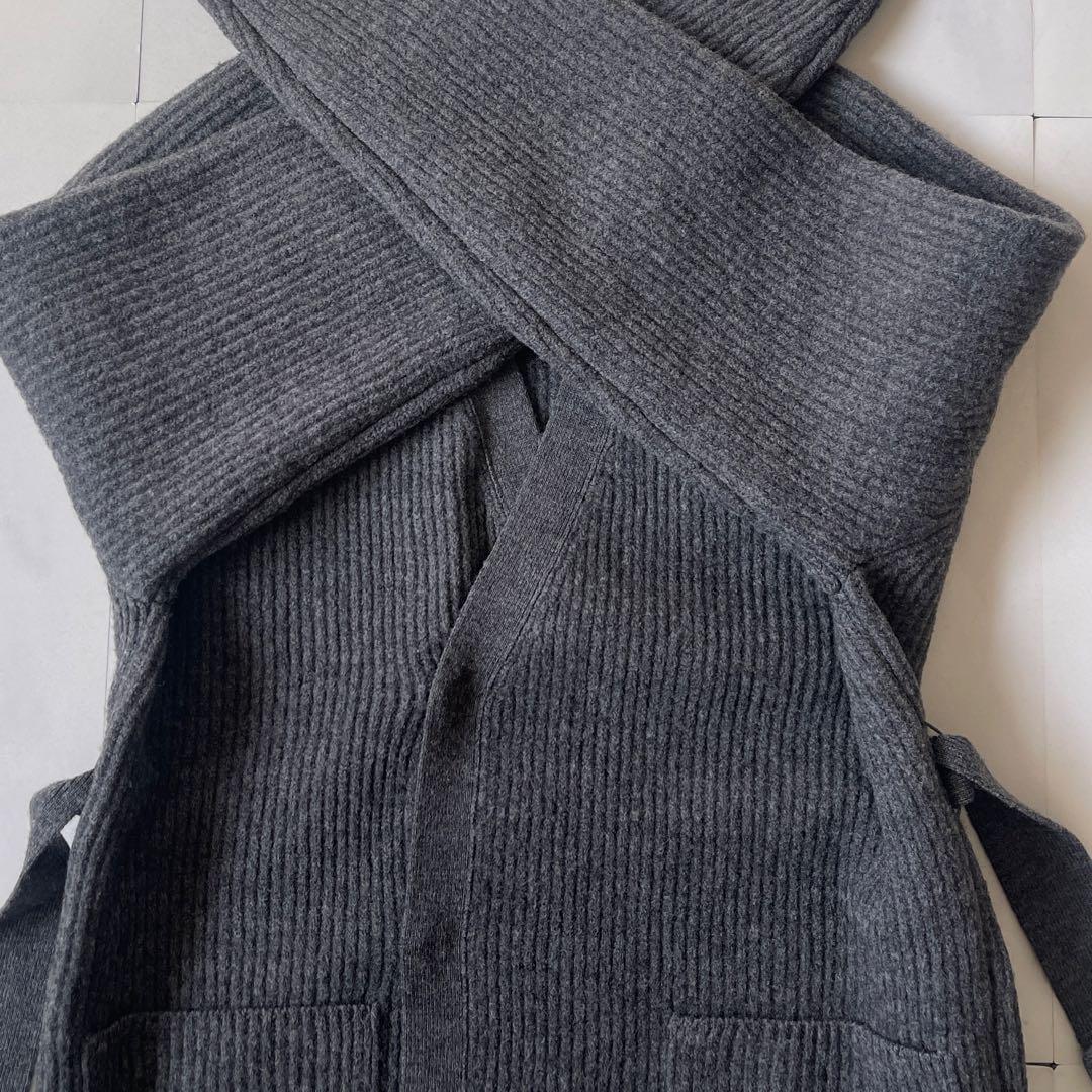 オーラリー リブニットカーディガン ベルト メリノウール 定価5.5万 2023