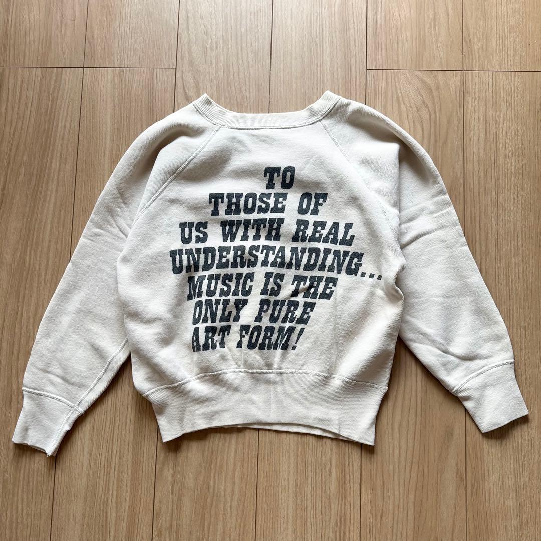 60s スプルース スヌーピー シュローダー スウェット ベージュ 両面プリント