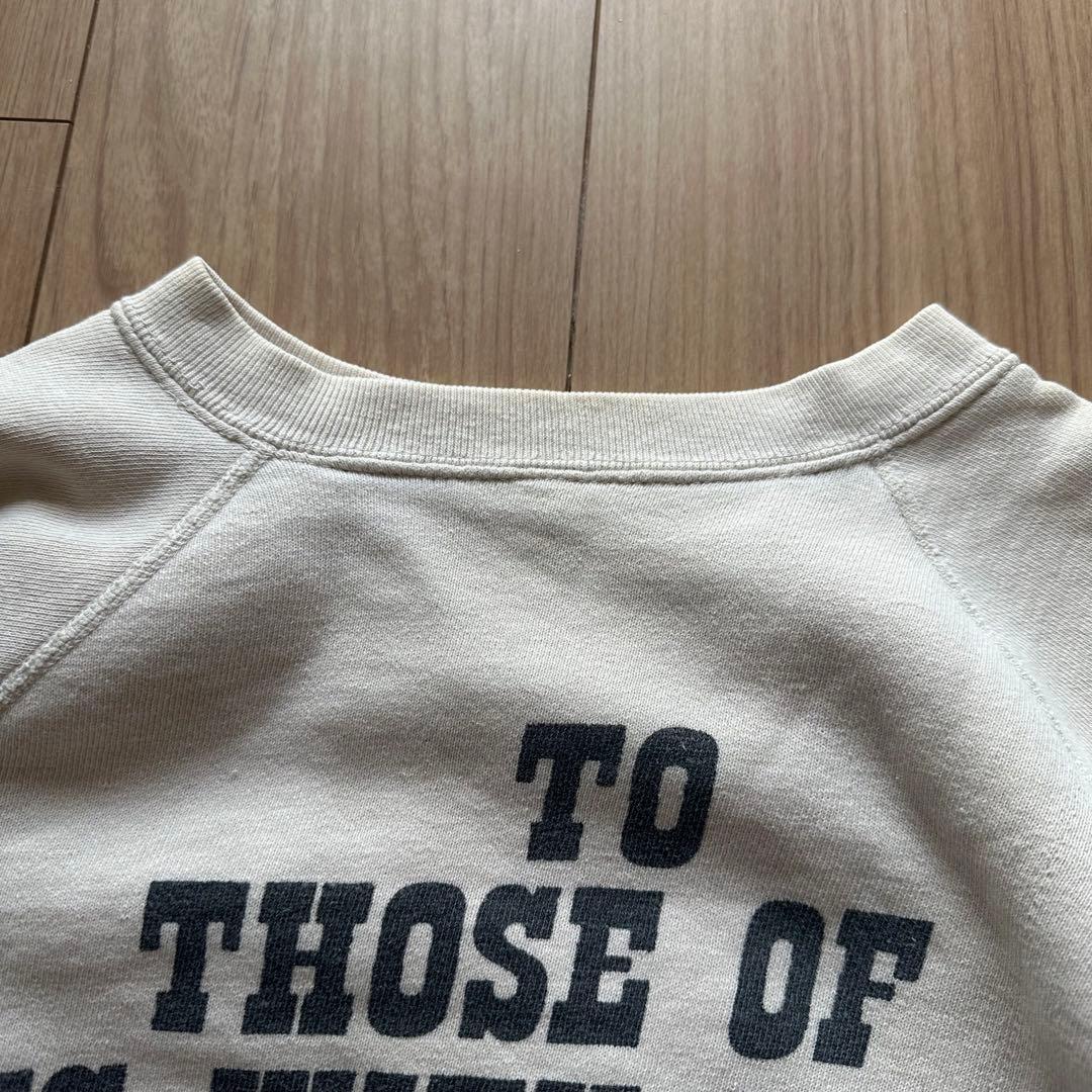 60s スプルース スヌーピー シュローダー スウェット ベージュ 両面プリント